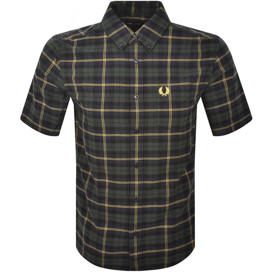 Fred Perry Oxford Short Sleeve Shirt Navy